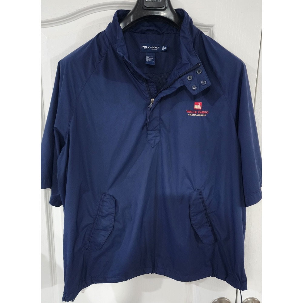 Polo Golf Men's Ralph Lauren Wells Fargo Championship Navy Windbreaker Size XL